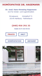 Mobile Screenshot of homoeopathie-dr-hagemann.de